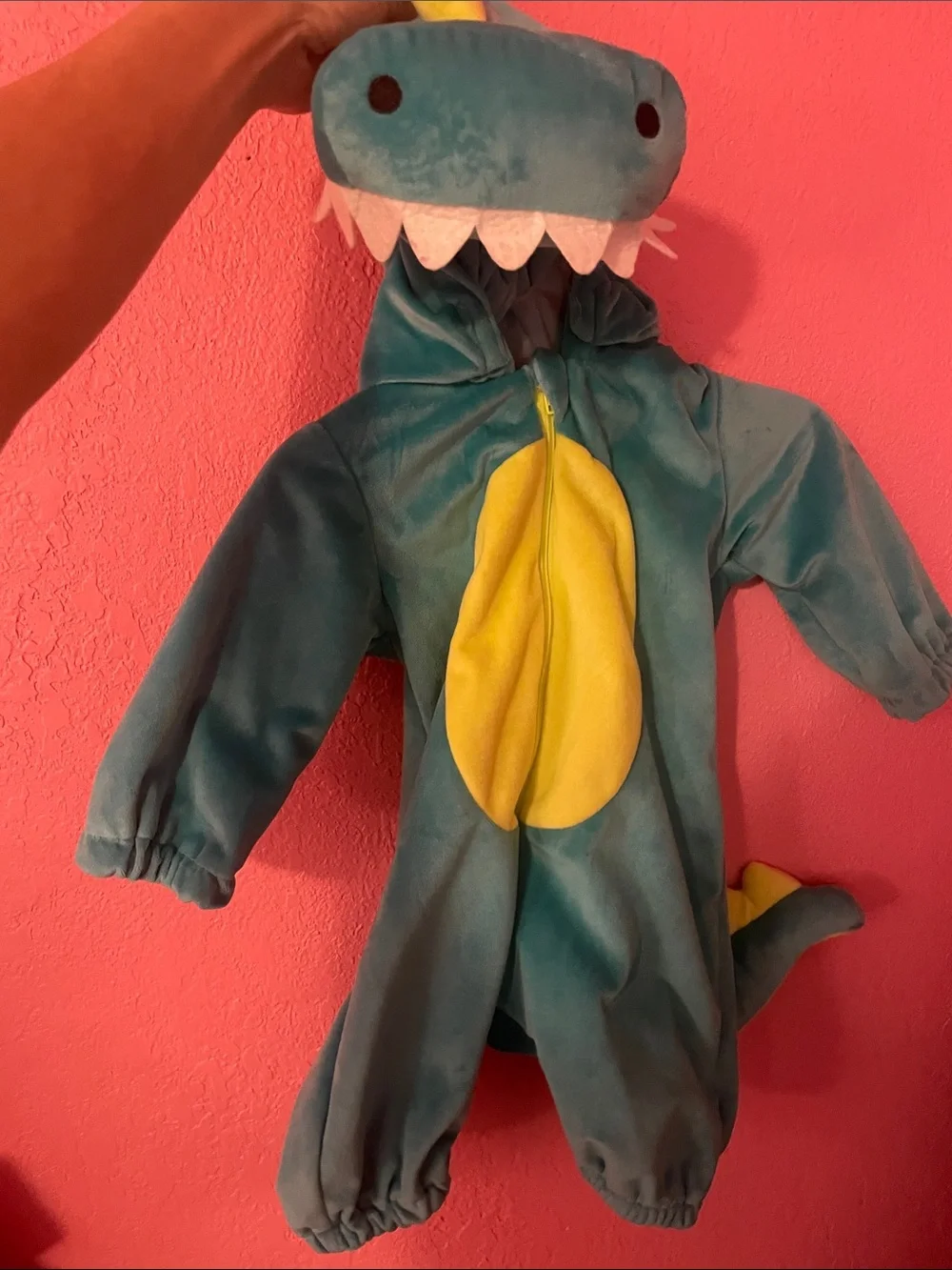 Soft plush baby t-Rex Halloween costume